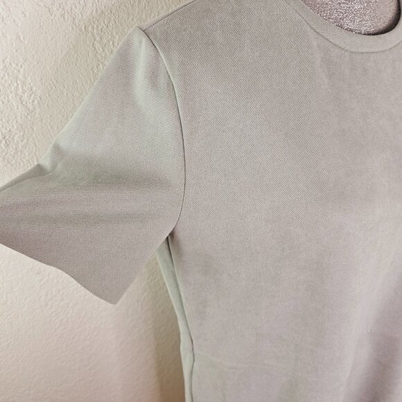 Zara Cozy Soft T-Shirt Dress Gray Blue - Picture 3 of 9